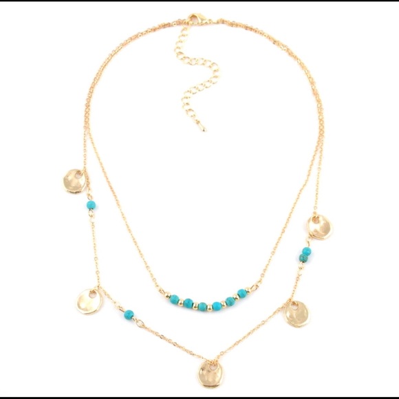 🌺BOHO SKYE DOUBLE NECKLACE - Picture 2 of 4